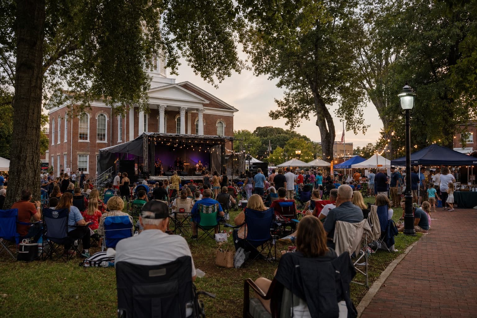 Local community scene representing Griffin and Spalding County, Georgia